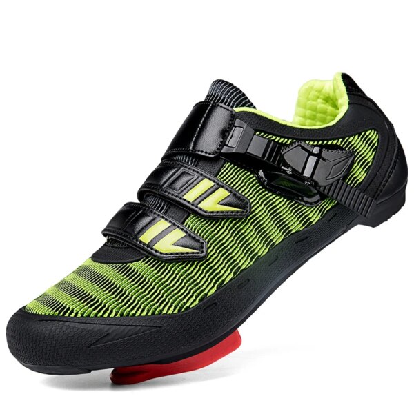 Zapatillas de ciclismo MTB con tacos para hombre y mujer, calzado deportivo de nailon para bicicleta de velocidad, calzado plano SPD Ciclismo de Carretera de carreras de montaña, 2024