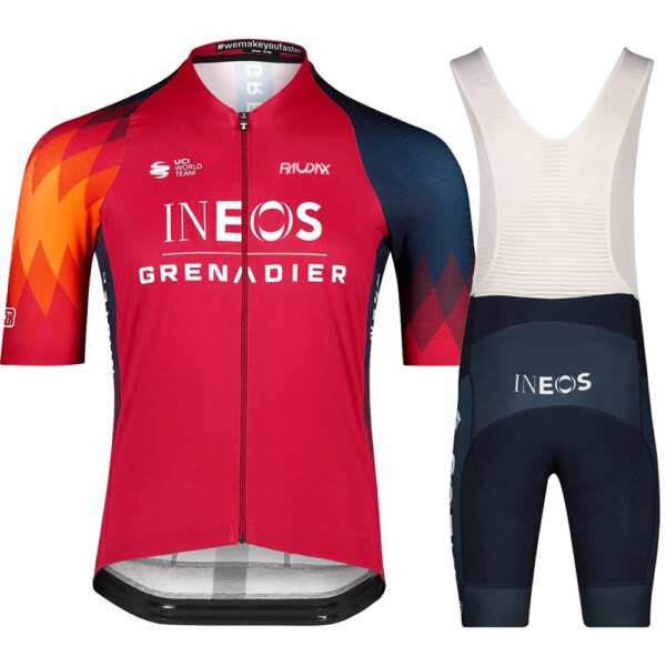 2024 nuevo Maglia Ineos Grenadiers equipo deportivo entrenamiento ciclismo ropa transpirable hombres manga corta Mallot Ciclismo Hombre Verano