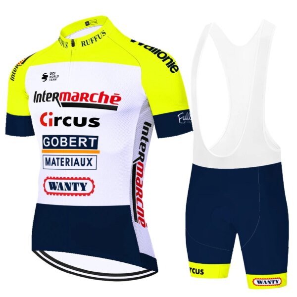 Ropa de ciclismo del equipo wanty para hombre, jersey de manga corta transpirable de secado rápido, ciclismo completo estivo 2024, verano 2023