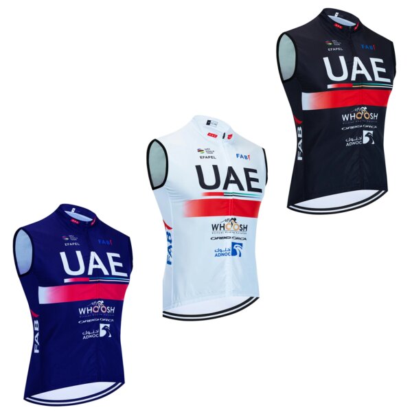 Jersey de Ciclismo sin mangas para equipo de los Emiratos Árabes Unidos, chaleco JUMBO para bicicleta, Maillot, Ropa de Ciclismo de secado rápido, camiseta profesional para bicicleta, cortavientos, 2024