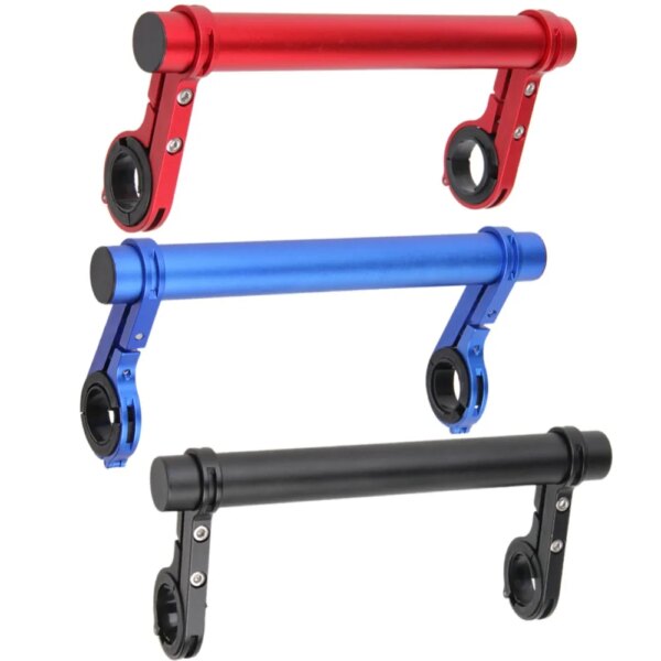 Extensor de manillar de bicicleta de aleación de aluminio de 20CM, soporte de luz delantera para bicicleta de montaña, accesorios para linterna, manillar integrado