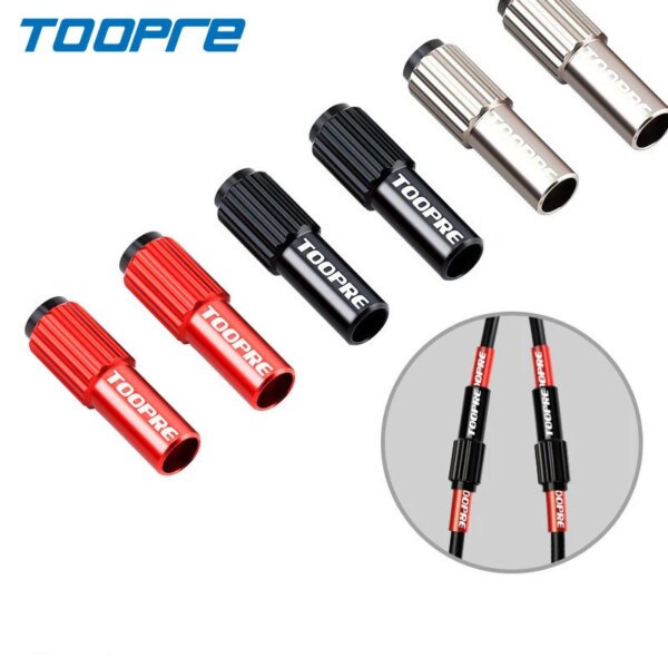 Toopre-Ajustador de Cable en línea para bicicleta de montaña y carretera, adaptador de ajuste, tornillo, perno, desviador, Cable de freno, 4mm, 5mm, 2 uds.