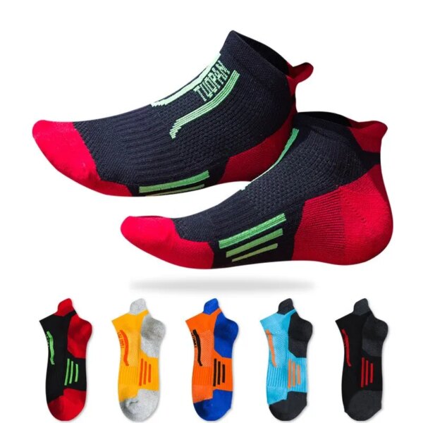 3 pares de calcetines deportivos para correr para hombre, calcetines para ciclismo al aire libre, calcetines de algodón transpirables para hombre, calcetines de baloncesto para acampar, Fitness, calcetines invisibles para gimnasio