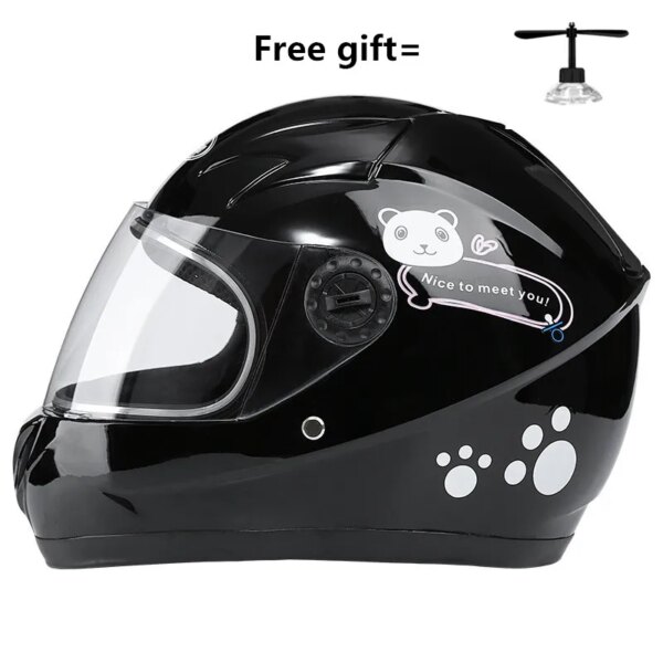 Casco de Motor para niños de 3 a 9 años, Casco de motocicleta de cara completa de seguridad para niños, Casco electromóvil, Casco Capacete Moto Kask Ce