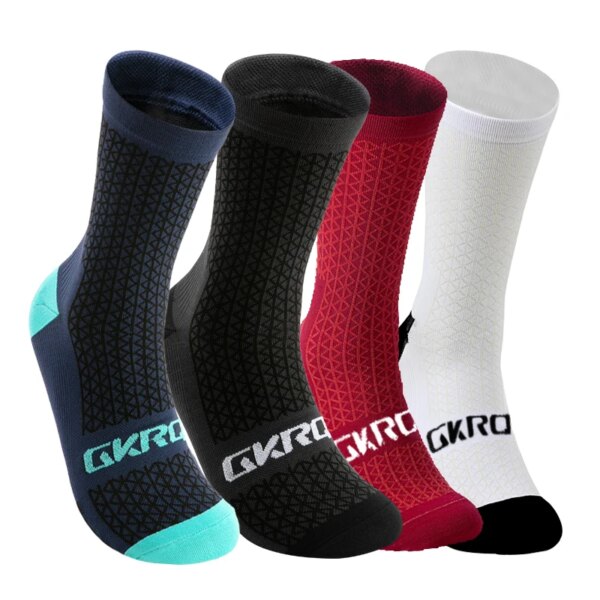 4 pares de calcetines de ciclismo para equipo, calcetines deportivos profesionales para bicicleta, calcetines para correr de alta calidad, calcetines de baloncesto para hombres y mujeres