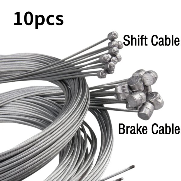 Línea de freno de bicicleta MTB, 5/10 Uds., 2M, línea de velocidad de bicicleta, palanca de cambios de piñón fijo, juego de cables de freno, Cable interno central para bicicleta de carretera MTB