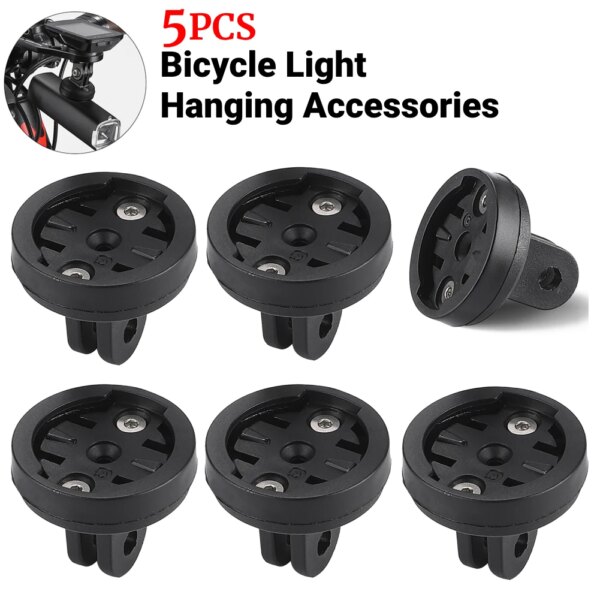 Adaptador de soporte para ordenador de bicicleta, montaje de luz para bicicleta, 5-1 Uds., para Garmin/XOSS/Magene /BlackBird/iGS, adaptador de soporte para ordenador