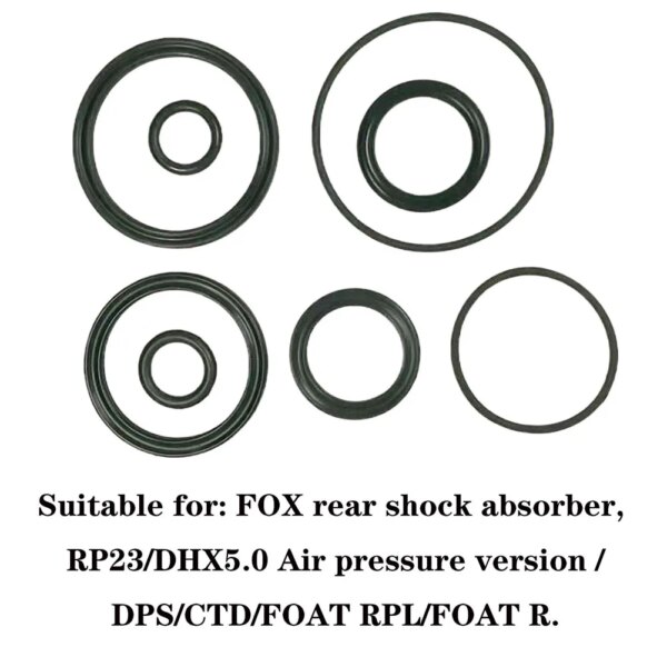 Sellos amortiguadores para bicicleta, Kit de sellado de aire de choque trasero para Fox, versión de presión de aire, juntas tóricas, accesorios para bicicleta, 8 Uds.