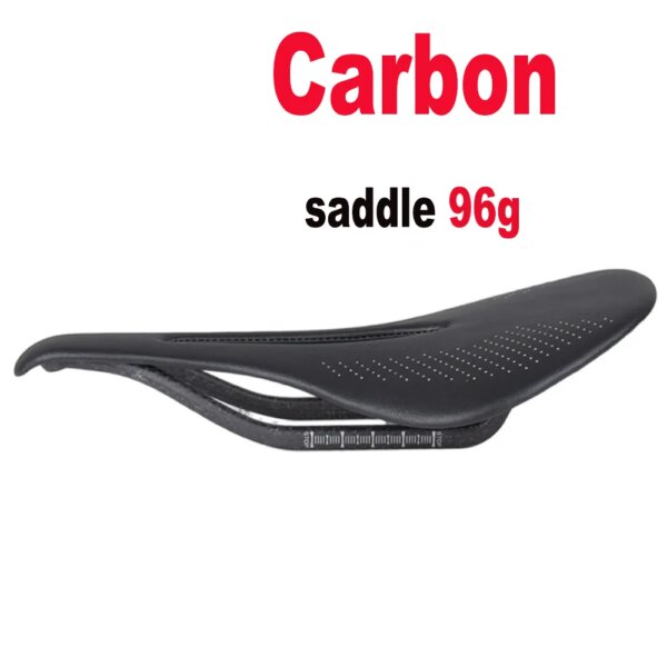 Sillín de carbono súper ligero de 96g para bicicleta de montaña/carretera, asiento de bicicleta con rieles de carbono, 240x143/155mm