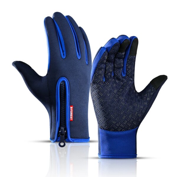 A0001 Guantes Térmicos de invierno con pantalla táctil Unisex, guantes de dedo completo para ciclismo, bicicleta, esquí, exterior, Camping, senderismo, motocicleta