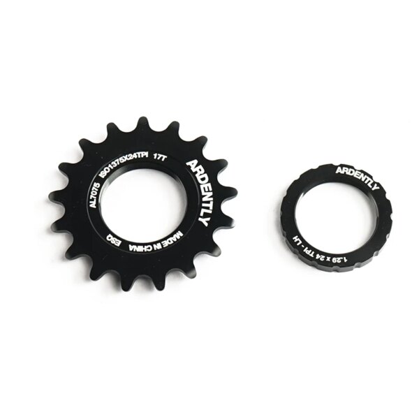 ARDENTLY piñón fijo bicicleta rueda libre 13T 14T 15T 16T pista de marcha única bicicleta Cog aleación de aluminio piñón Lockring pieza de ciclismo