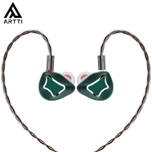 ARTTI R1 y T10 auriculares intrauditivos HIFI IEMs 3DD auriculares con cable controlador dinámico auriculares estéreo Monitor con 0,78 2 pines 3,5/4,4mm