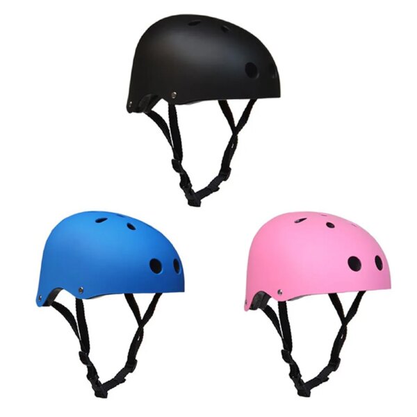 Cascos de patín ajustables, casco de seguridad portátil transpirable para monopatín, equipo de protección de protección contra impactos para niños