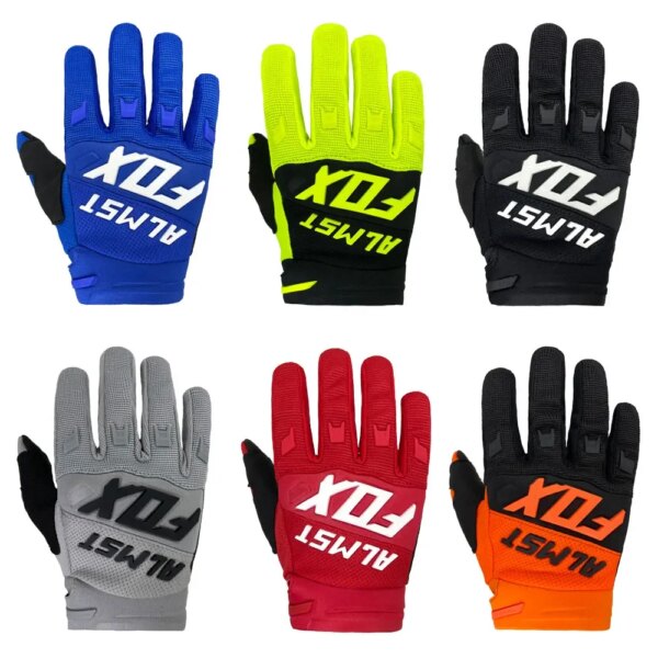 Edad 6-12 años niños dedo completo MX defender montar bicicleta Guantes carreras Motocross Guantes montaña motocicleta niños Guantes