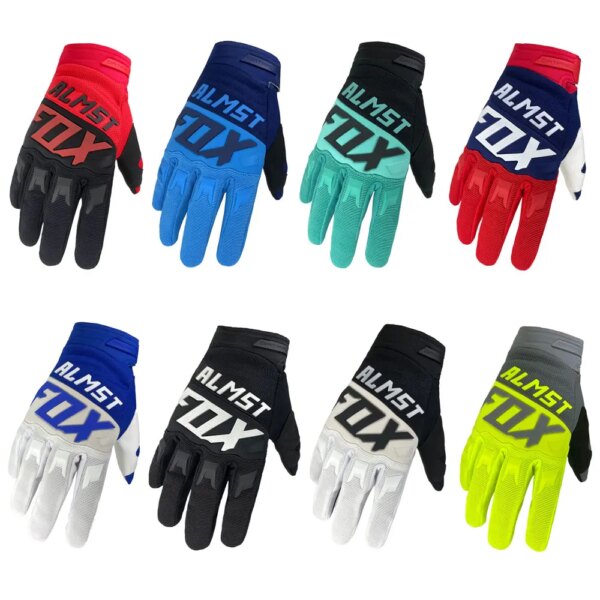 Almst Fox Guantes de carreras de Motocross para hombre, Guantes todoterreno MX MTB, Guantes para bicicleta de montaña, Guantes de moto de dedo completo para descenso, Luvas