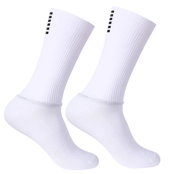 Calcetines antideslizantes de silicona para verano, Calcetines aerodinámicos para ciclismo, Calcetines deportivos para hombre, Calcetines para correr y bicicleta