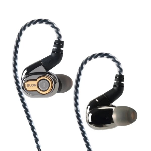 BLON BL05 auriculares intrauditivos HIFI con cable, diafragma de nanotubo de carbono, controlador dinámico de 10mm, auriculares con Cable desmontable de 0,78mm y 2 pines