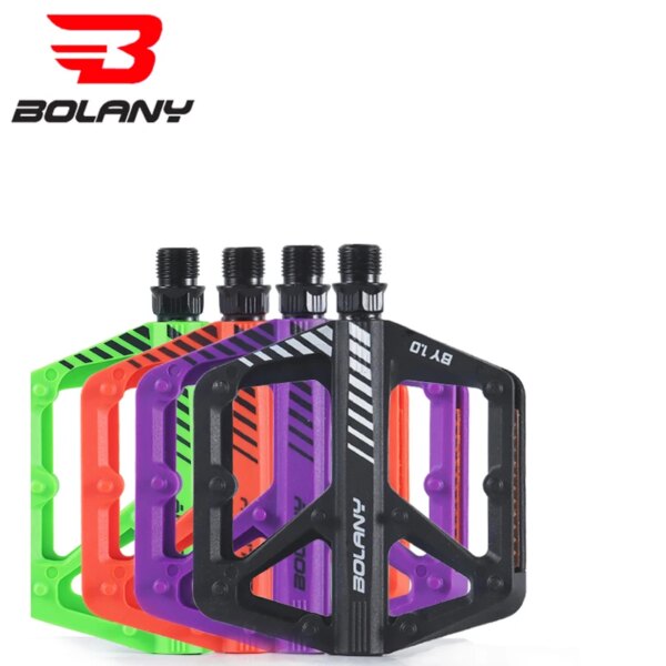 BOLANY Pedal de bicicleta de nailon antideslizante, pedales de bicicleta de montaña a prueba de polvo, sello impermeable, Pedal de doble rodamiento, accesorios para bicicleta de montaña