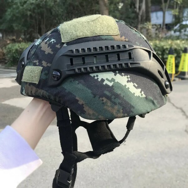 Casco táctico balístico ACH de corte alto, armadura corporal a prueba de balas, núcleo de aramida, casco de seguridad NIJ IIIA MICH FAST 2000B