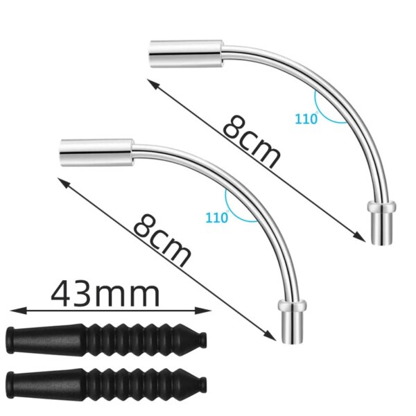 Codos de freno de bicicleta, tubo guía de freno en V, guía de Cable, tubo curvo, tubo de aleación de aluminio, freno de bicicleta de montaña, accesorios para bicicleta