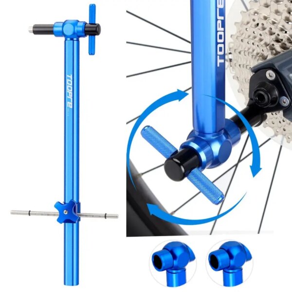 Herramienta de alineación de suspensión de cambio de marchas de bicicleta, Corrector de aleación de aluminio, reparación profesional de gancho trasero, corrección de bicicleta de montaña y carretera