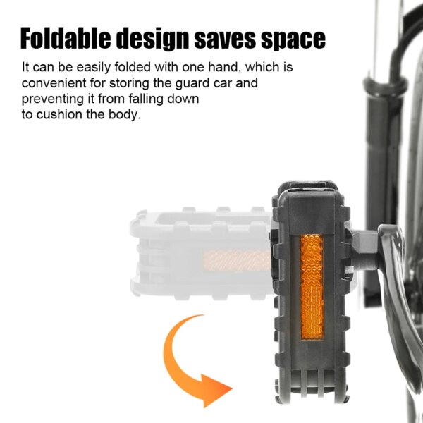 Pedal plegable para bicicleta, pedales universales de plataforma para bicicleta con reflector, accesorios para montar en bicicleta plegable, vehículo eléctrico