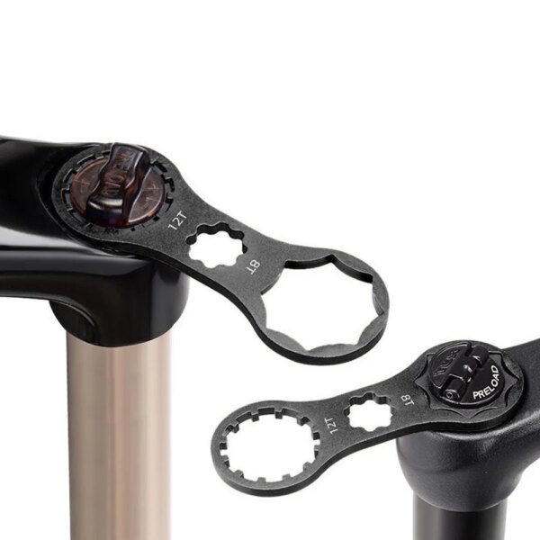 Herramienta de llave de tapa de horquilla delantera de bicicleta MTB para SR Suntour XCR/XCT/XCM/RST herramienta de reparación de ciclismo de aleación de aluminio accesorios de bicicleta