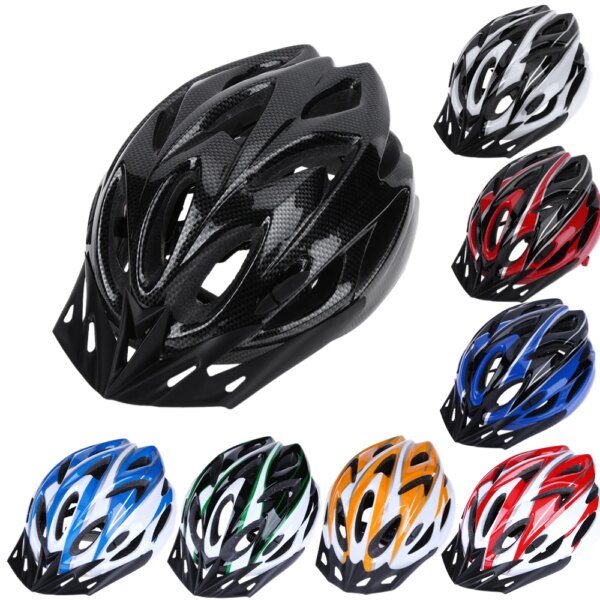 Casco de bicicleta ligero hueco ventilado forro cómodo casco de ciclismo casco ajustable para adultos hombres mujeres seguridad de conducción