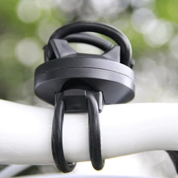 Soporte de Clip para luz de bicicleta, Clip de manillar de rotación de 360 ​​° para linterna LED, soporte de luz frontal para linterna de bicicleta de montaña