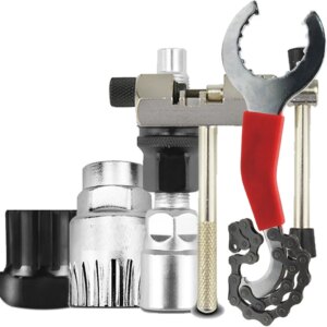 Herramientas de Reparación de bicicletas, extracción de soporte inferior, extracción de cadena, extracción de manivela, extracción de volante, herramienta de reparación multiusos