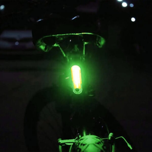 Luz trasera de bicicleta recargable por USB, lámpara LED impermeable de seguridad en bicicleta desmontable, luz de señal de advertencia de giro para bicicleta de montaña y carretera