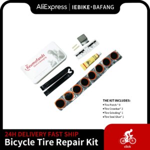 Kits de reparación de neumáticos de bicicleta, herramientas para ciclismo, tubo interior, parche, relleno de neumáticos, sin pegamento, parche sellador en frío, reparación de neumáticos portátil