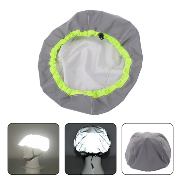 Cubierta para casco de bicicleta, impermeable, reflectante, cubierta de agua, hebilla de ajuste elástico, accesorios para ciclismo al aire libre