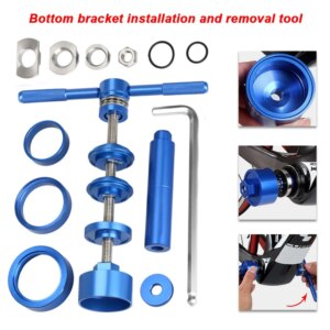 Herramienta de soporte inferior para bicicleta, prensa de extracción de instalación de rodamientos, Kit de herramientas de extracción para BB86 PF30/92/386, Kit de herramientas de reparación de bicicletas