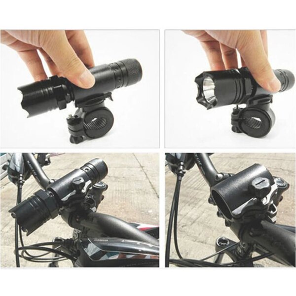 Soporte para linterna de bicicleta, soporte de montaje de luz delantera de bicicleta de montaña, Clips, estante de fijación para faro de bicicleta de carretera