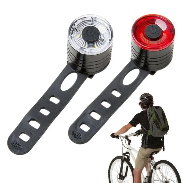 Luces de bicicleta Luces delanteras y traseras para bicicleta de noche Luces de bicicleta impermeables portátiles y desmontables para montar en bicicleta de noche