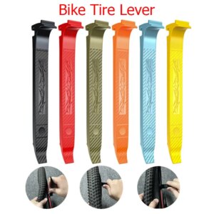 Palanca de neumáticos de bicicleta, removedor de ruedas de bicicleta de carretera y de montaña portátil, herramienta de reparación de ciclismo al aire libre, abridor de neumáticos de bicicleta