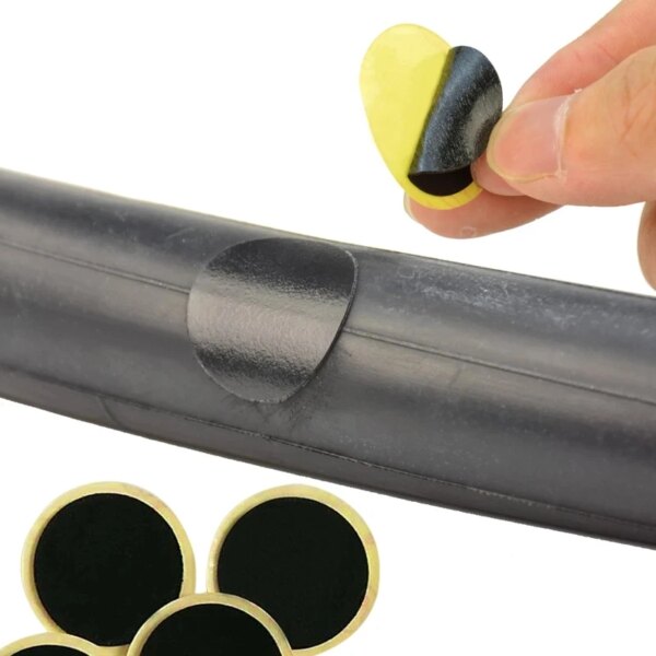 Parches de neumáticos ultrafinos para bicicleta, herramientas de reparación rápida sin pegamento, parches de reparación de tubos internos de neumáticos de bicicleta de montaña/carretera
