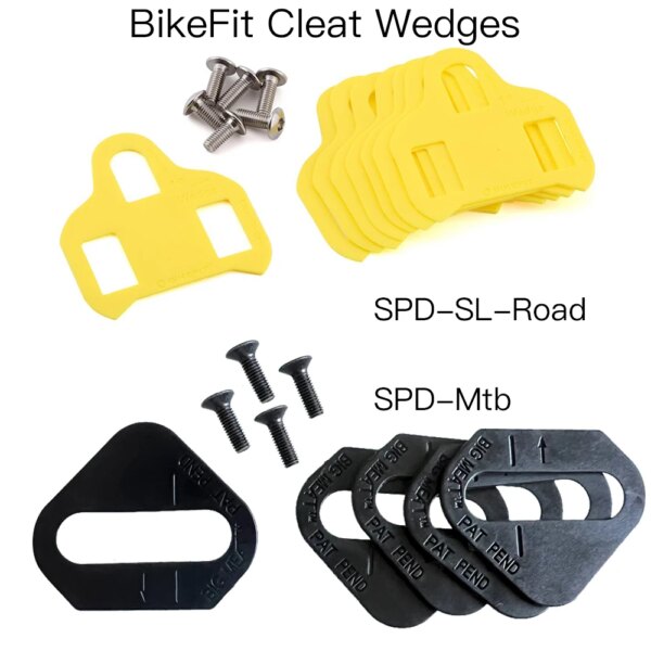 Cuñas de cala BikeFit para Shimano Road SPD-SL y MTB SPD ATAC SpeedPlay Crank Bros calas 8 unids/pack accesorio para bicicleta