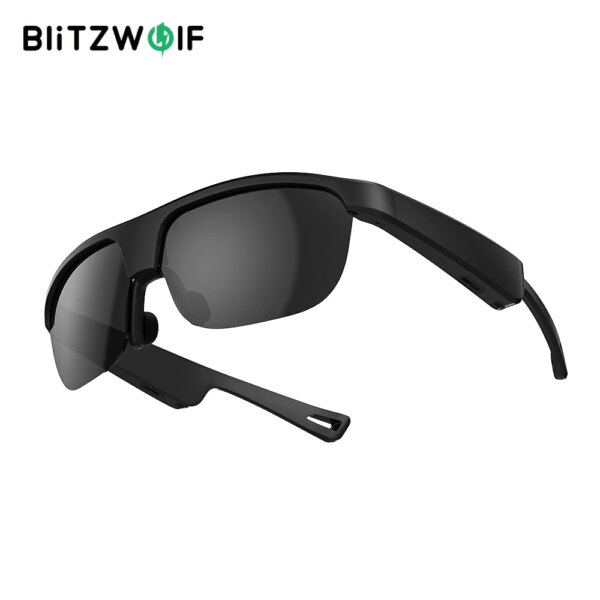 BlitzWolf BW-G02 bluetooth V5.3 auriculares gafas inteligentes Anti-UV TAC 16,5mm controladores 5h duración de la batería Control de voz 36g gafas de sol