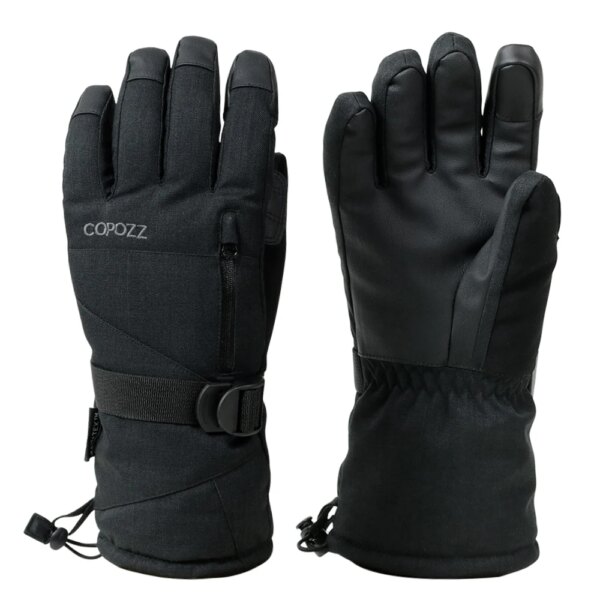 COPOZZ Guantes de esquí Guantes impermeables con función de pantalla táctil Guantes Térmicos para Snowboard guantes cálidos para nieve para motocicleta hombres y mujeres