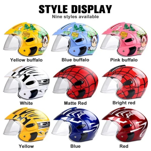 Casco para niños de 3 a 9 años, casco de motocicleta para Motocross, cascos de seguridad protectores para Motos cómodos