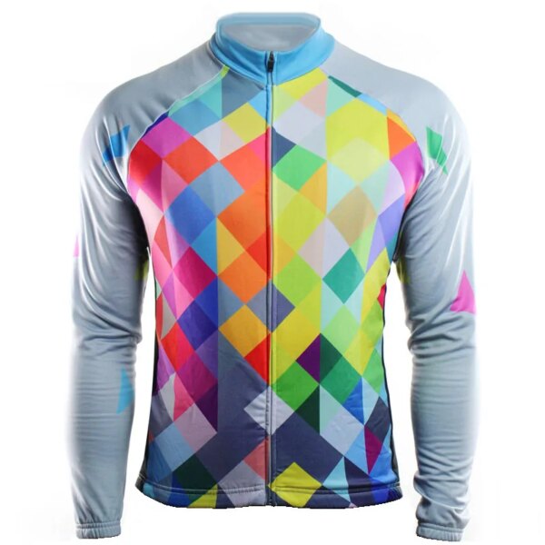 Camiseta de ciclismo de colores para hombre, camisetas de manga larga para Motocross, camisa para descenso, equipo de bicicleta de carretera, chaqueta deportiva de otoño