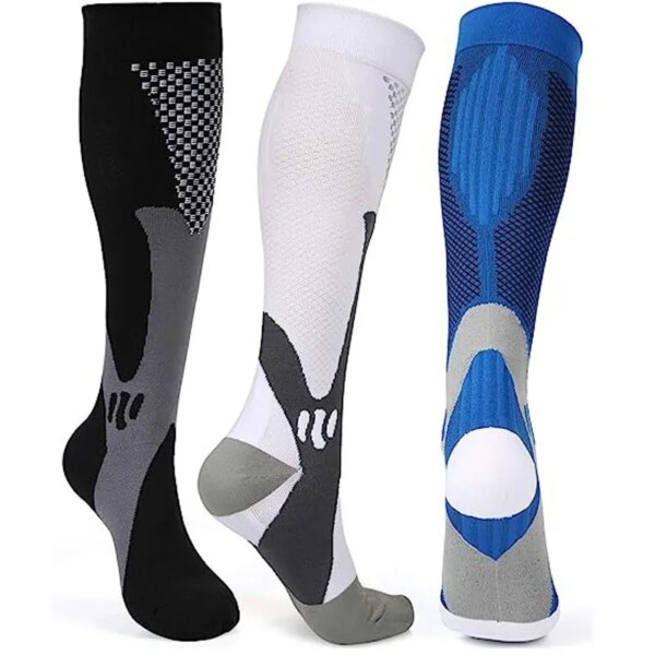 Calcetines de compresión para hombres y mujeres, calcetines deportivos médicos para enfermeras, los mejores para correr, volar, viajar, ciclismo