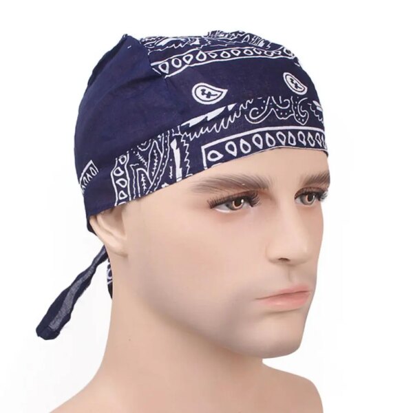 Gorro de algodón para Ciclismo de piratas para hombre y mujer, diadema para bicicleta, sombrero, pañuelo para la cabeza, pañuelo para la cabeza, diadema para correr en verano