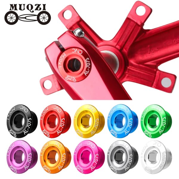 Tapa de manivela, tapa de tornillo M20, platos y bielas de bicicleta de montaña, tapa de manivela de aluminio, accesorio para bicicleta de carretera BMX, 10 colores