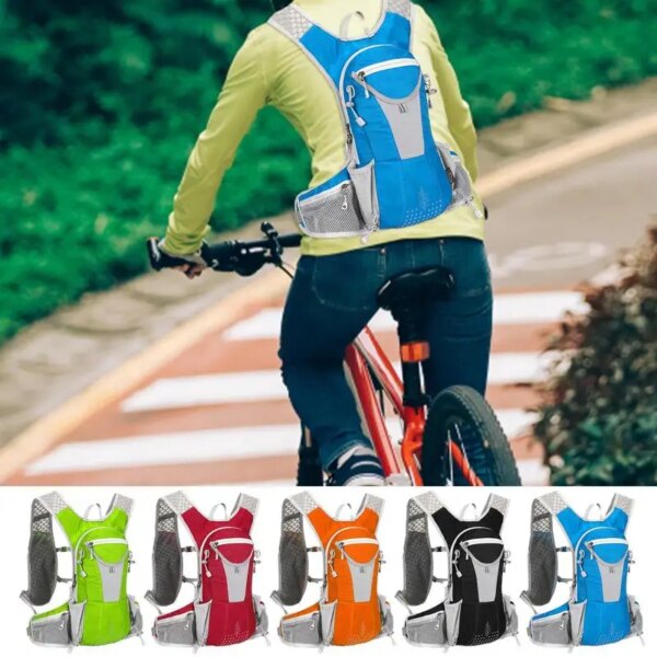 Mochila de ciclismo, mochila ligera de 12L para senderismo, resistente a derrames, chaleco de hidratación para correr, adecuado para hombres y mujeres, Trail Mountaineer