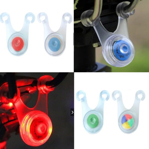 Luces traseras para bicicleta, lámpara LED para radios, faro para bicicleta de montaña, luz trasera impermeable, luz de cuerda de advertencia de Seguridad al aire libre