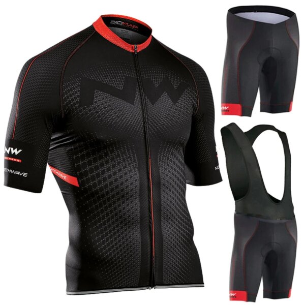 Ropa de ciclismo para hombre Mtb NW Northwave Jersey Pro Team 2023, conjunto deportivo, pantalones cortos completos, conjunto con pechera, conjuntos para hombres de verano