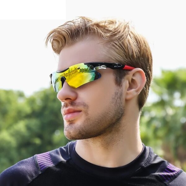 Gafas de ciclismo gafas de sol de medio marco para exteriores MTB hombres mujeres gafas deportivas UV400 bicicleta gafas sin caja